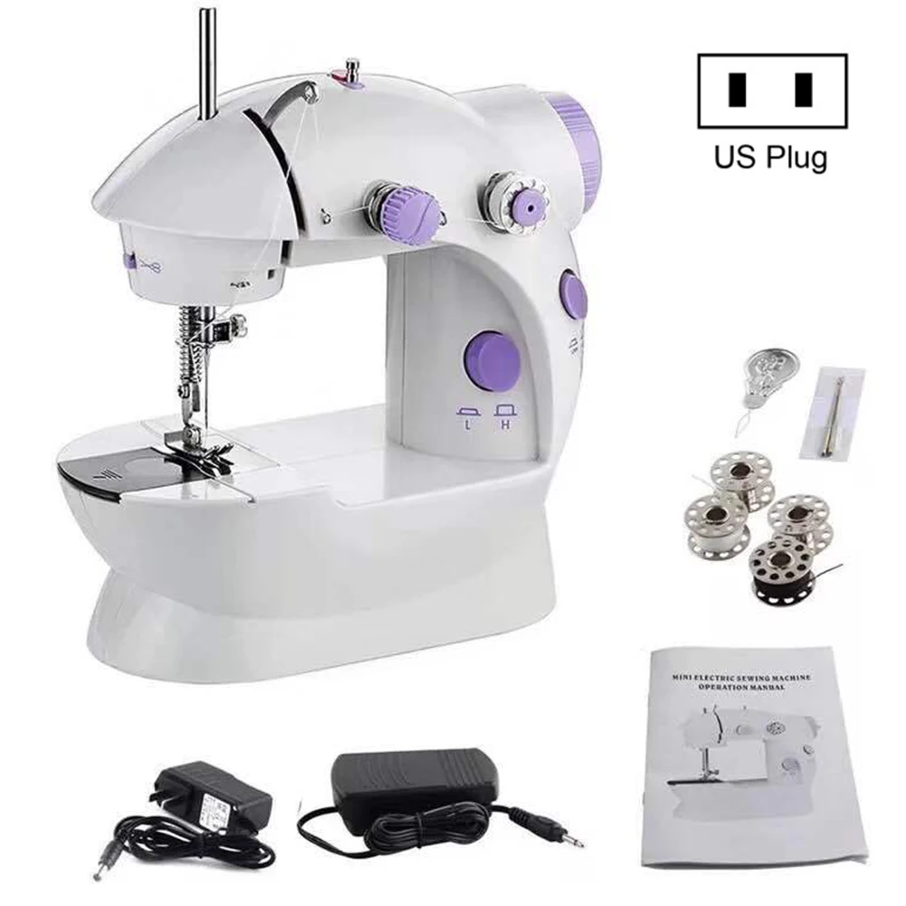 Portable Electric Sewing Machine Dual Speed Adjustment with LED Light Foot Double Threads Pedal Sewing Machine
Portable Electric Sewing Machine Dual Speed Adjustment with LED Light Foot Double Threads Pedal Sewing Machine