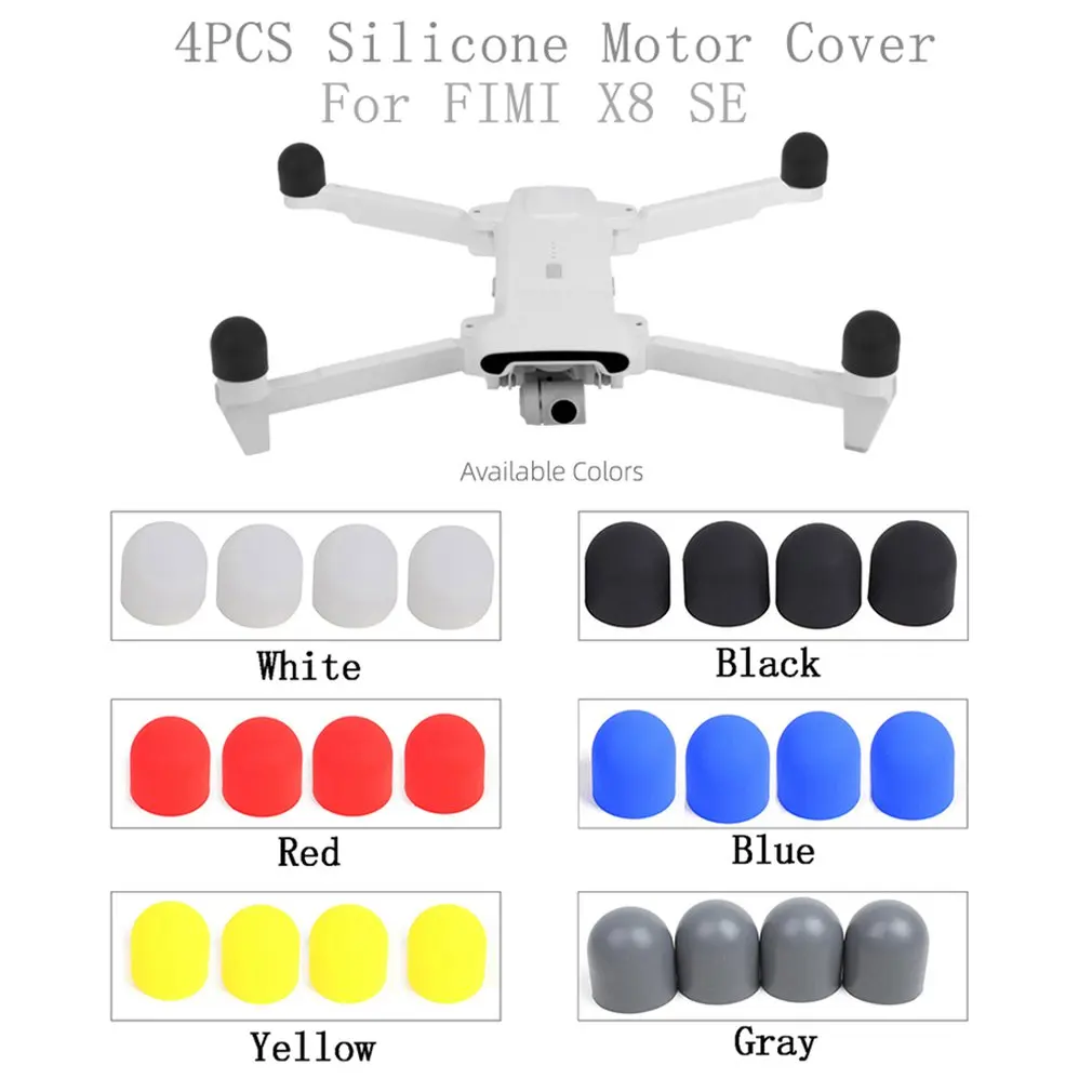 4pcs Motor Caps Protective Silicone Cover for Fimi X8 SE Drone Protector Silica Gel Protection Cover Accessories Case
4pcs Motor Caps Protective Silicone Cover for Fimi X8 SE Drone Protector Silica Gel Protection Cover Accessories Case