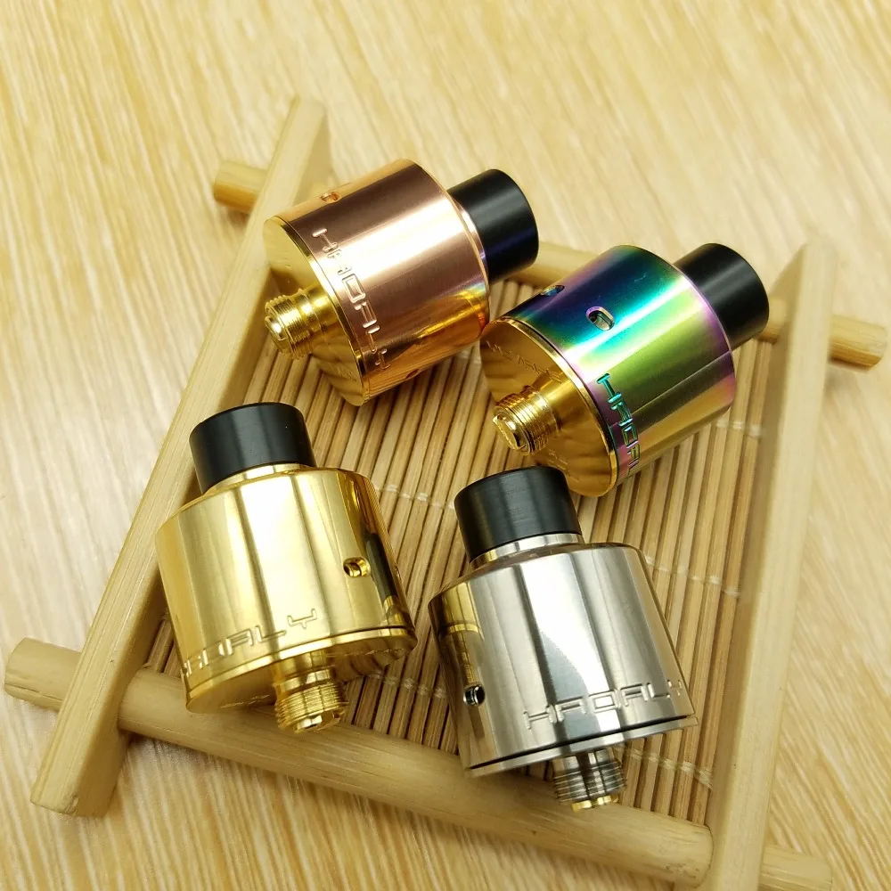 Electronic Cigs RDA 22MM Atomizer With Adjustable Airflow Bottom Feeder Pin e Cigarette Vaporizer Tank vs Hadaly RDA Atomizer
Electronic Cigs RDA 22MM Atomizer With Adjustable Airflow Bottom Feeder Pin e Cigarette Vaporizer Tank vs Hadaly RDA Atomizer