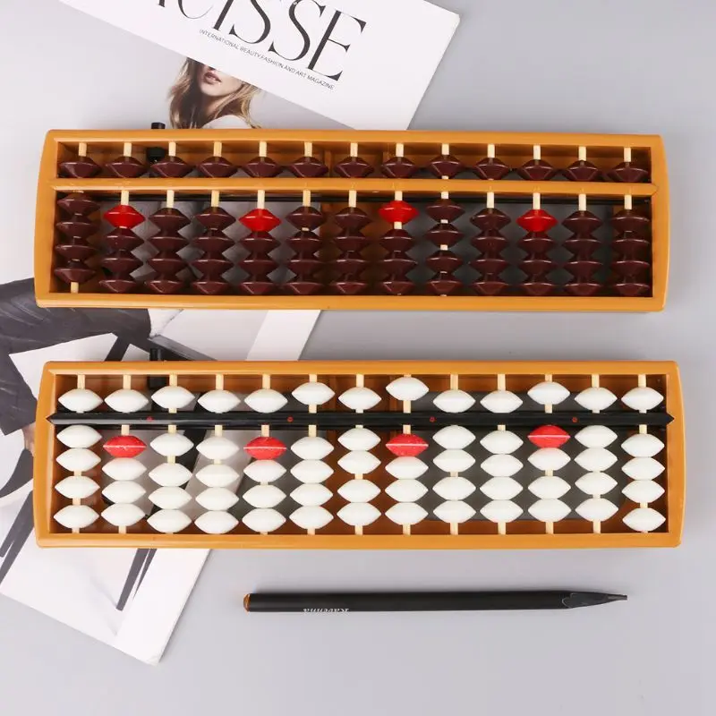 Portable Japanese 13 Digits Column Abacus Arithmetic Soroban Caculating School Math Learning Tool
Portable Japanese 13 Digits Column Abacus Arithmetic Soroban Caculating School Math Learning Tool