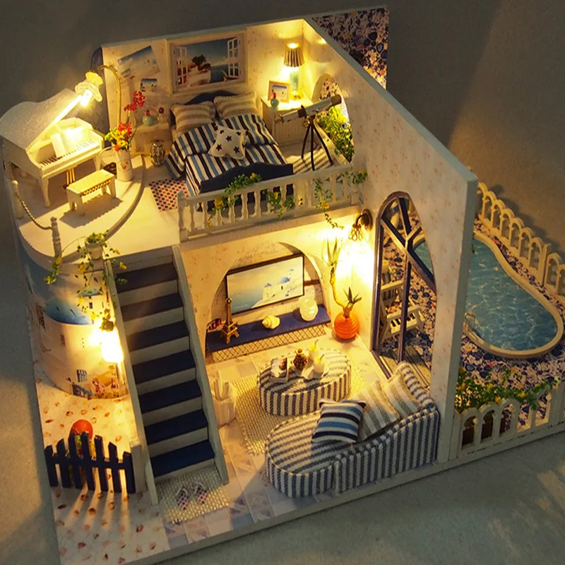Villa DIY Hut New Year Gift Assembled Cool GIRL'S Small House xiu zhen wu Handmade Creative Assembly
Villa DIY Hut New Year Gift Assembled Cool GIRL'S Small House xiu zhen wu Handmade Creative Assembly