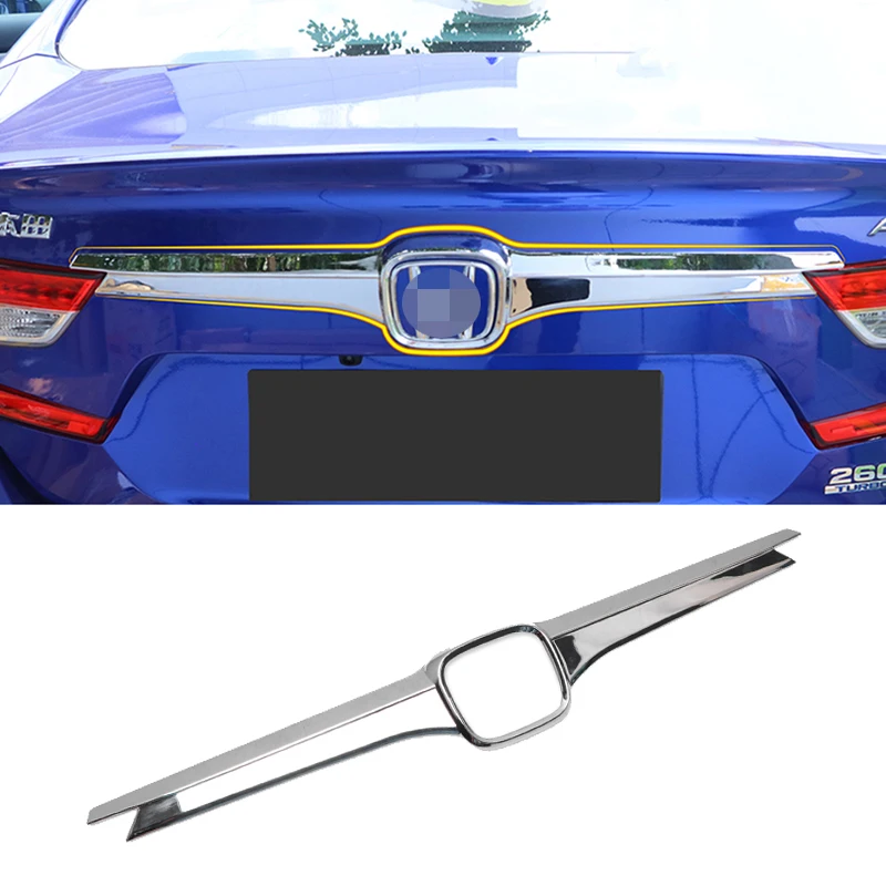 Аксессуары для стайлинга автомобиля, хромированная накладка на задний багажник из АБС-пластика для Honda Accord 2018-2020 
Аксессуары для стайлинга автомобиля, хромированная накладка на задний багажник из АБС-пластика для Honda Accord 2018-2020