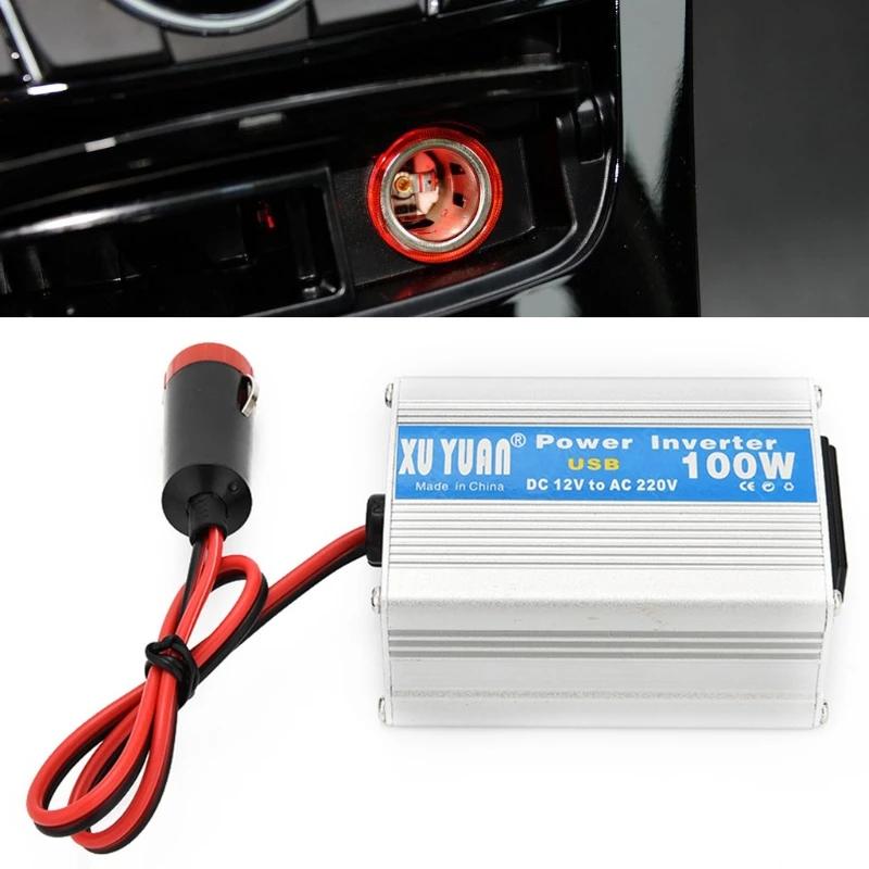 100W Car and Home Power Inverter DC 12V/24V to AC 220V Power Converter Short Circuit Automatic Protection Auto Laptop Inverter
100W Car and Home Power Inverter DC 12V/24V to AC 220V Power Converter Short Circuit Automatic Protection Auto Laptop Inverter