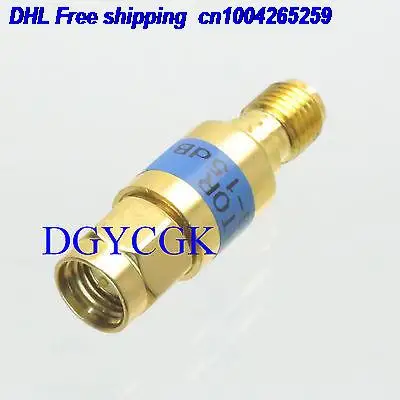 DHL 20pcs Attenuator SMA 2W 15dBi male to female DC-6.0GHZ 50ohm gold RF Coaxial M/F Attenuator 22ra
DHL 20pcs Attenuator SMA 2W 15dBi male to female DC-6.0GHZ 50ohm gold RF Coaxial M/F Attenuator 22ra