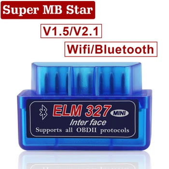 ELM327 V1.5 V2.1 Bluetooth/Wifi OBD2 Scanner Elm 327 Auto Diagnostic Tool OBDII Code Reader Scan Tools for Android/IOS/Windows
ELM327 V1.5 V2.1 Bluetooth/Wifi OBD2 Scanner Elm 327 Auto Diagnostic Tool OBDII Code Reader Scan Tools for Android/IOS/Windows