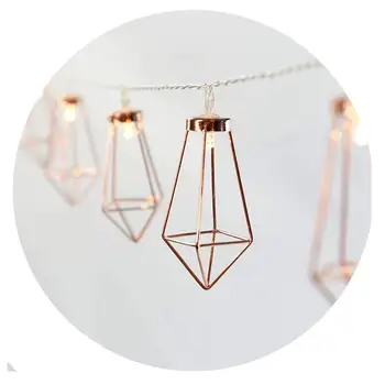 Diamond Patio Light String Battery Operated Geometric Rose Gold Metal Lamp Decorative Fairy Lighting Courtyard Garden Porch Yard
Diamond Patio Light String Battery Operated Geometric Rose Gold Metal Lamp Decorative Fairy Lighting Courtyard Garden Porch Yard