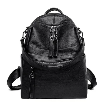 Backpack women 2020 new shoulder bag fashion headphones light soft hole soft leather ladies backpack
Backpack women 2020 new shoulder bag fashion headphones light soft hole soft leather ladies backpack