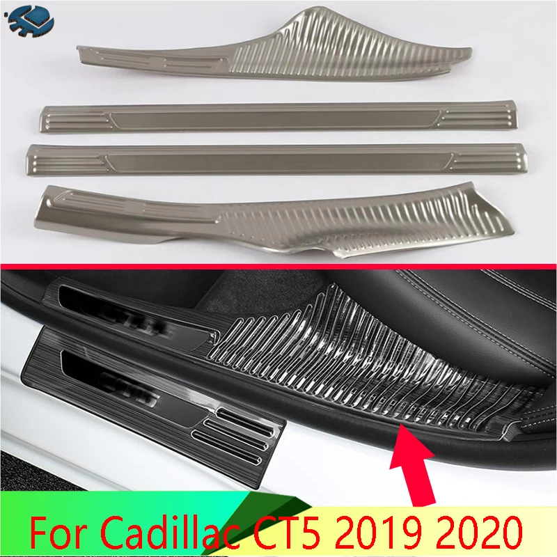 For Cadillac CT5 2019 2020 Car Accessories Stainless Steel Inner Inside Door Sill Panel Scuff Plate Kick Step Trim Cover
For Cadillac CT5 2019 2020 Car Accessories Stainless Steel Inner Inside Door Sill Panel Scuff Plate Kick Step Trim Cover