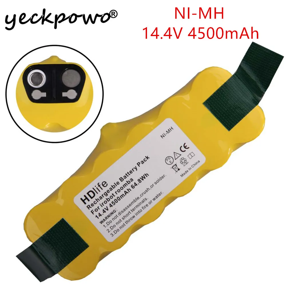 YECKPOWO 4500mAh Battery SC for iRobot Roomba 500 600 700 800 900 Series Vacuum Cleaner SC battery pack
YECKPOWO 4500mAh Battery SC for iRobot Roomba 500 600 700 800 900 Series Vacuum Cleaner SC battery pack