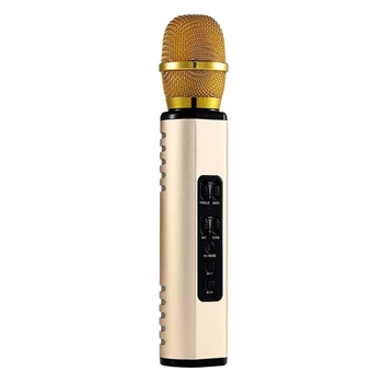 Multi Functional Wireless Bluetooth Karaoke Microphone Double Speakers Portable Smart Karaoke Mic for Mobile Phone(Gold)
Multi Functional Wireless Bluetooth Karaoke Microphone Double Speakers Portable Smart Karaoke Mic for Mobile Phone(Gold)