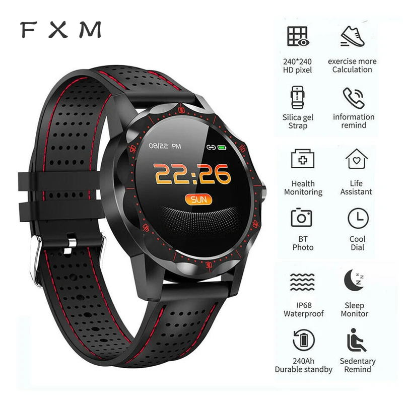 The Mens' Watches Sports Fitness Sleep Relogio Masculino Color Screen Bluetooth IP67 Waterproof Wearable Device For Android iOS
The Mens' Watches Sports Fitness Sleep Relogio Masculino Color Screen Bluetooth IP67 Waterproof Wearable Device For Android iOS