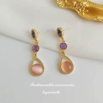 Hyacinth Fashion Elegant Super Shiny Zircon Earrings Simple Water Droplet Opal Earrings Silver Needle Ear Stud
Hyacinth Fashion Elegant Super Shiny Zircon Earrings Simple Water Droplet Opal Earrings Silver Needle Ear Stud