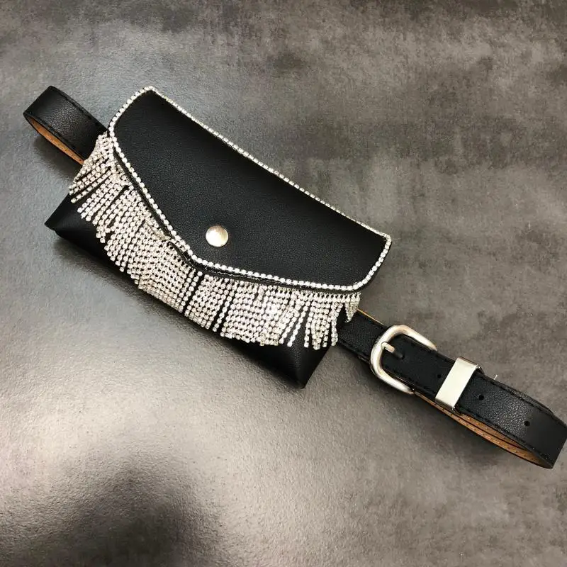 New Water Drill Fringed Chain Drill Belt Removable Mobile Phone Bag Waistband Female Diamond Tassel Pu Leather Belt for Clothes
New Water Drill Fringed Chain Drill Belt Removable Mobile Phone Bag Waistband Female Diamond Tassel Pu Leather Belt for Clothes