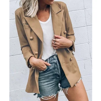 Women Slim Casual Business Blazer Suit Fashion Ladies Work Jacket Autumn Winter Long Sleeve Button Coat Outwear Tops
Women Slim Casual Business Blazer Suit Fashion Ladies Work Jacket Autumn Winter Long Sleeve Button Coat Outwear Tops