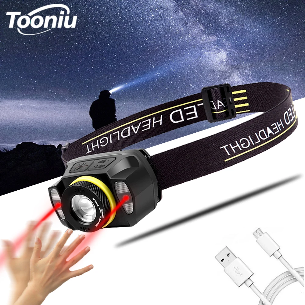 USB Rechargeable LED Headlamp Mini Headlight with Sensor Switch Powerful Fishing Lights with Red Lamp Waterproof Zoom Lantern
USB Rechargeable LED Headlamp Mini Headlight with Sensor Switch Powerful Fishing Lights with Red Lamp Waterproof Zoom Lantern