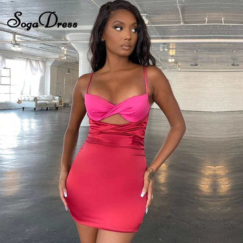 SOGA DRESS Fashion Patchwork Contrast Color Satin Slip Dress 2020 Autumn Woman Sexy Hollow Out Backless Bodycon Mini Dresses
SOGA DRESS Fashion Patchwork Contrast Color Satin Slip Dress 2020 Autumn Woman Sexy Hollow Out Backless Bodycon Mini Dresses