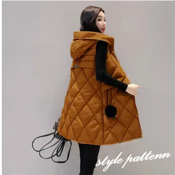 Vest Waistcoat Women Fashion elegant office lady Autumn Winter Female Sleeveless Jacket Hooded Warm Long Vest cotton feminino
Vest Waistcoat Women Fashion elegant office lady Autumn Winter Female Sleeveless Jacket Hooded Warm Long Vest cotton feminino