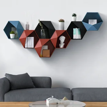 Room Wall-mounted Geometric Punch-free Wall Shelf Decoration Hexagon Bathroom Decoration Storage Living Rack Room
Room Wall-mounted Geometric Punch-free Wall Shelf Decoration Hexagon Bathroom Decoration Storage Living Rack Room