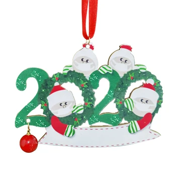 Personalized Family Christmas Tree Ornament Pandemic Santa Claus With Mask Hanging Ornament Home Quarantine DIY Decoration
Personalized Family Christmas Tree Ornament Pandemic Santa Claus With Mask Hanging Ornament Home Quarantine DIY Decoration