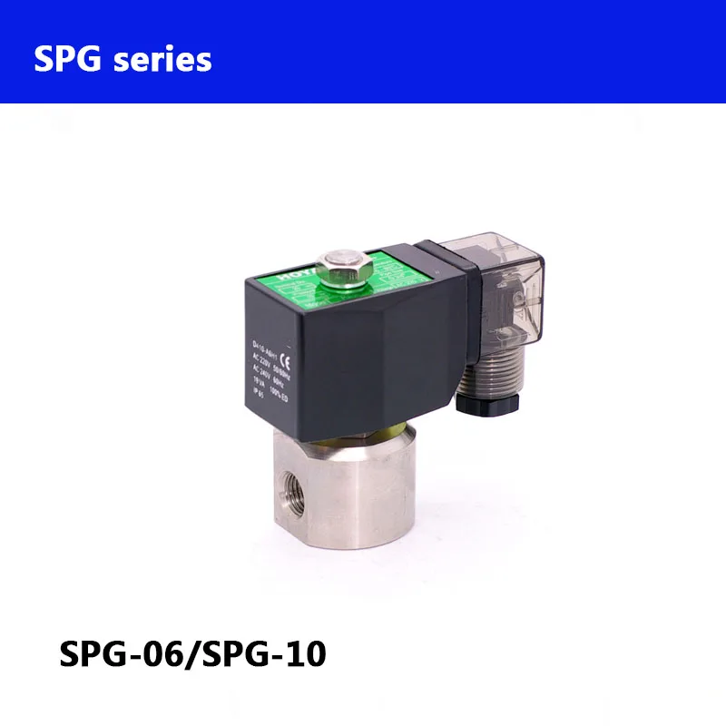 SPG-06/SPG-10 2 way water high pressure solenoid valve 100bar N.C car wash pump valve
SPG-06/SPG-10 2 way water high pressure solenoid valve 100bar N.C car wash pump valve