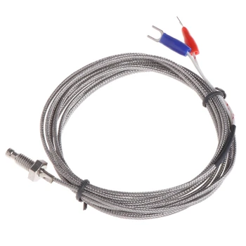 2019 Hot! Thread M6 Screw Probe Temperature Sensor Thermocouple K Type Cable 2M 0-600 degrees Celcius
2019 Hot! Thread M6 Screw Probe Temperature Sensor Thermocouple K Type Cable 2M 0-600 degrees Celcius