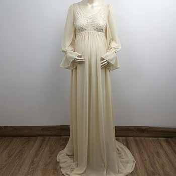 Maxi Long Floral Embroidery Maternity Dresses Photo Shoot Pregnant Chiffon Gown Baby Shower Clothes for Women Photography Props
Maxi Long Floral Embroidery Maternity Dresses Photo Shoot Pregnant Chiffon Gown Baby Shower Clothes for Women Photography Props