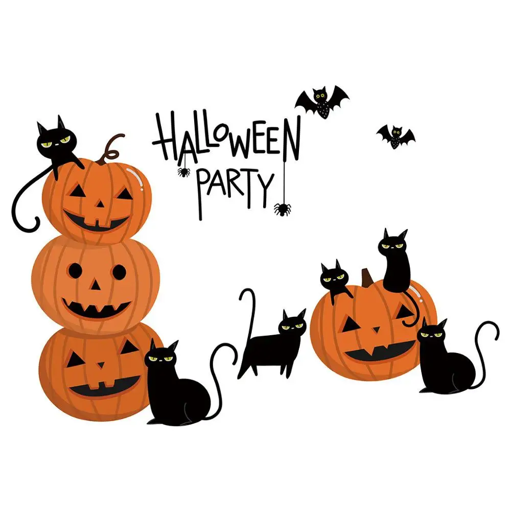 Bat Pumpkin Lights Kids Halloween Wall Stickers Living Room Bedroom Decorative Wall Stickers Wallpapers
Bat Pumpkin Lights Kids Halloween Wall Stickers Living Room Bedroom Decorative Wall Stickers Wallpapers