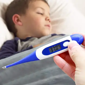 LED Digital Thermometer Mercury-Free Beep Alert Children Thermometer with Flexible Tip for Infants Children Adults 40M
LED Digital Thermometer Mercury-Free Beep Alert Children Thermometer with Flexible Tip for Infants Children Adults 40M