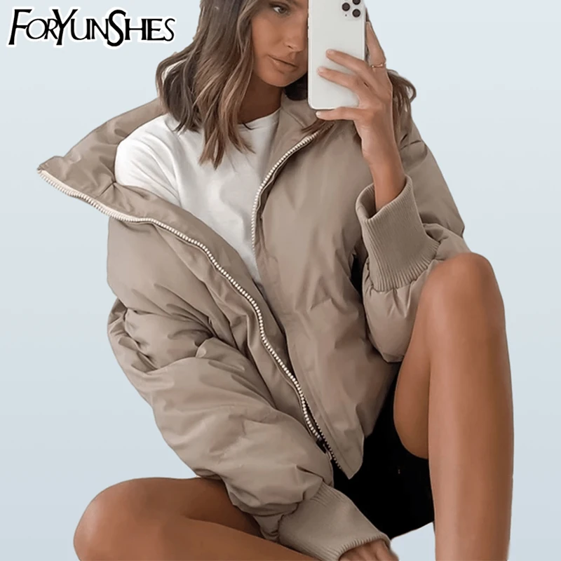 FORYUNSHES Winter Woman's Short Parka Jacket Thick Warm Solid Coat Korean Style Loose Women Cotton Padded Jackets 2020 Autumn
FORYUNSHES Winter Woman's Short Parka Jacket Thick Warm Solid Coat Korean Style Loose Women Cotton Padded Jackets 2020 Autumn