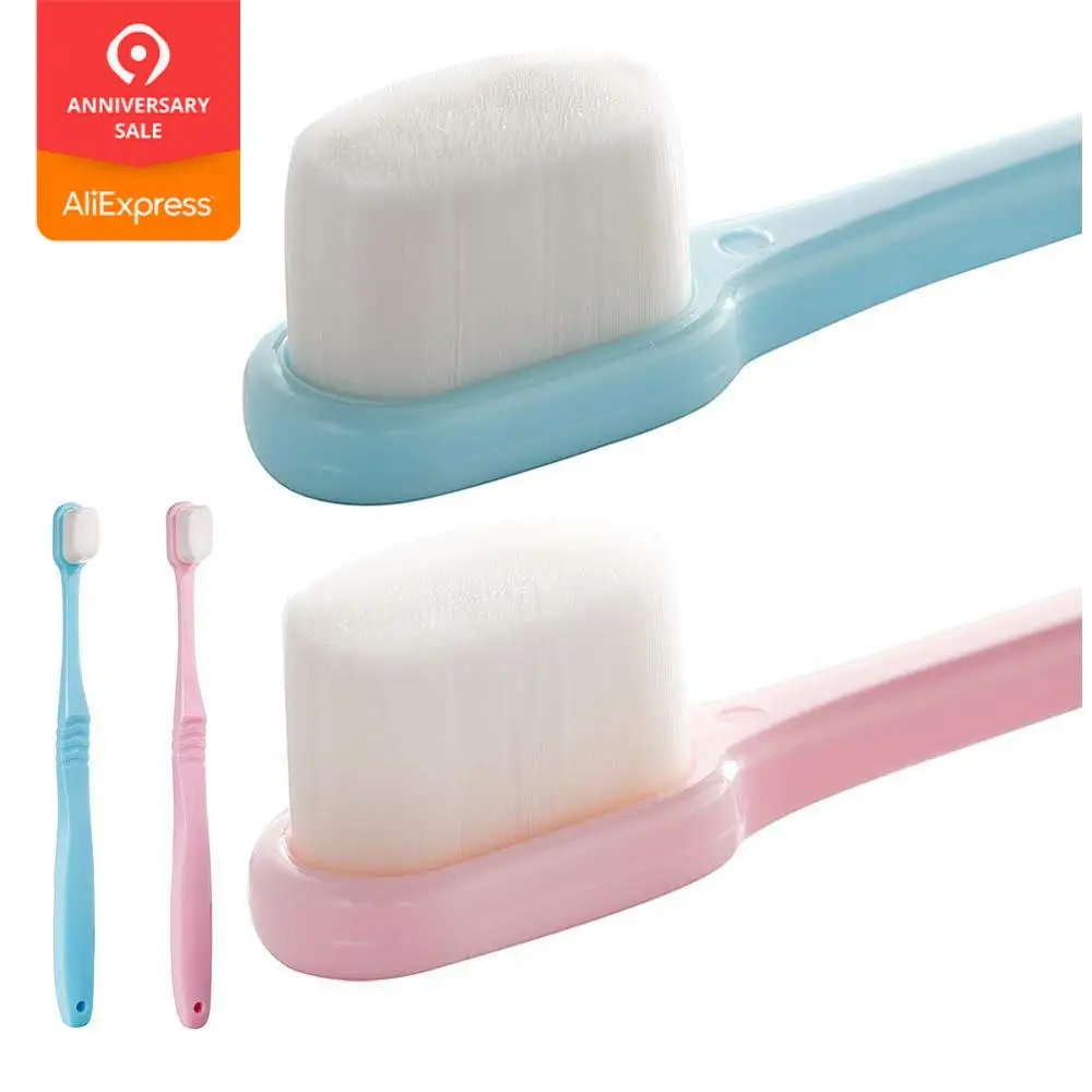 Extra Soft Toothbrush For Sensitive Gums, Micro-Nano Manual Toothbrush with 20000 Soft Floss Bristle for Gum Care
Extra Soft Toothbrush For Sensitive Gums, Micro-Nano Manual Toothbrush with 20000 Soft Floss Bristle for Gum Care