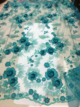 Wholesale 5 yards 3D Flower Lace Fabric With Bead Embroidery tulle fabric high quality 3D Lace Fabric for Nigerian J2241 
Wholesale 5 yards 3D Flower Lace Fabric With Bead Embroidery tulle fabric high quality 3D Lace Fabric for Nigerian J2241