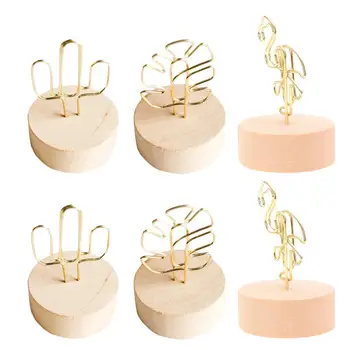 Wooden Base Message Folder Creative Photo Clip Place Memo Card Holder Note Clip for Party Office
Wooden Base Message Folder Creative Photo Clip Place Memo Card Holder Note Clip for Party Office