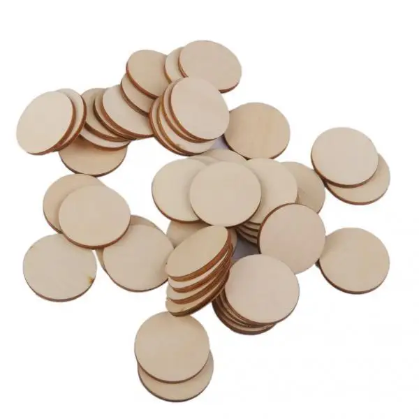 60pcs Blank Round Shaped Natural Wood Slices Discs Art Craft Hobbies Pyrography 60pcs Blank Round Shaped Natural Wood Slices Discs Art Craft Hobbies Pyrography