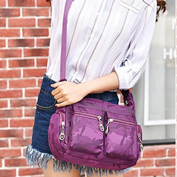 Washed Oxford Women's Bag Multi-pocket Zipper Shoulder Crossbody Bag Camouflage Canvas Bag Mummy Bag Travel Shoulder Tote
Washed Oxford Women's Bag Multi-pocket Zipper Shoulder Crossbody Bag Camouflage Canvas Bag Mummy Bag Travel Shoulder Tote