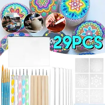 DIY Mandala Dotting Tools Set For Painting Rocks Dot Kit Rock Stone Painting Pen Polka Dot Art Tool Template Cosmetic
DIY Mandala Dotting Tools Set For Painting Rocks Dot Kit Rock Stone Painting Pen Polka Dot Art Tool Template Cosmetic