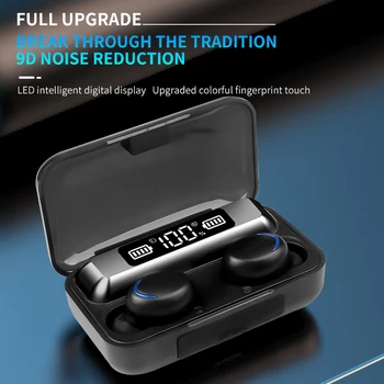 TWS Bluetooth 5.0 Earphones 2200mAh Charging Box Wireless Headphone 9D Stereo Sports Waterproof Earbuds Headsets With Microphone
TWS Bluetooth 5.0 Earphones 2200mAh Charging Box Wireless Headphone 9D Stereo Sports Waterproof Earbuds Headsets With Microphone