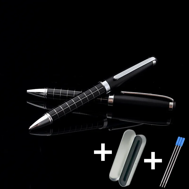 1 Metallic Ballpoint Pen 3 Refills Gift Box Vintage Black Check Signature Roller Ball Lattice Office Boy Name Sign Busincess
1 Metallic Ballpoint Pen 3 Refills Gift Box Vintage Black Check Signature Roller Ball Lattice Office Boy Name Sign Busincess