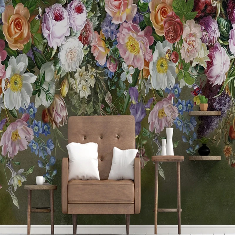 Floral Wall Paper Colorful Painting Rose Flower Wall Mural Interior Tv Background 3d Wallpaper
Floral Wall Paper Colorful Painting Rose Flower Wall Mural Interior Tv Background 3d Wallpaper