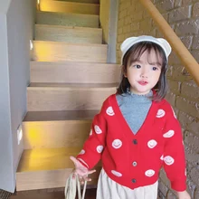 Girls Sweater Baby's Coat Outwear 2021 Dots Thicken Warm Winter Autumn Knitting Cardigan Jacket Long Sleeve Children's Clothing
Girls Sweater Baby's Coat Outwear 2021 Dots Thicken Warm Winter Autumn Knitting Cardigan Jacket Long Sleeve Children's Clothing
