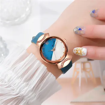 Women Girls Fashion Quartz Watch Dual Color Dial with PU Leather Band Small Scale Dress Watch A66
Women Girls Fashion Quartz Watch Dual Color Dial with PU Leather Band Small Scale Dress Watch A66