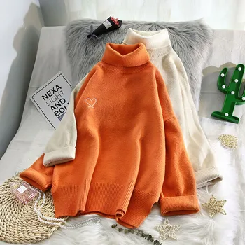 casual style turtleneck women sweaters flare sleeved loose thicken warm lady elegant pulls outwear coat tops
casual style turtleneck women sweaters flare sleeved loose thicken warm lady elegant pulls outwear coat tops