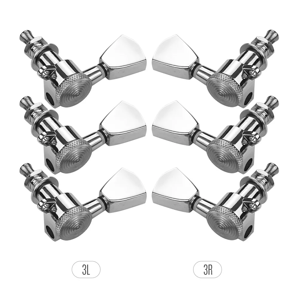 6 Pieces 3L 3R Guitar String Tuning Pegs Locking Tuners Machine Heads Knobs with Mounting Screws and Ferrules
6 Pieces 3L 3R Guitar String Tuning Pegs Locking Tuners Machine Heads Knobs with Mounting Screws and Ferrules