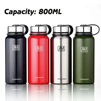800ml Double Walled Vacuum Insulated Stainless Steel Water Drinks Bottle Spill Proof Vacuum Flasks Drinks Bottle Cup
800ml Double Walled Vacuum Insulated Stainless Steel Water Drinks Bottle Spill Proof Vacuum Flasks Drinks Bottle Cup
