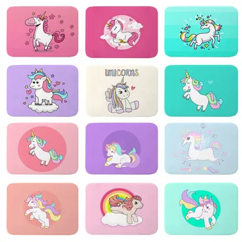 40*60CM Cartoon Unicorn Pattern Flannel Water Absorption Anti-skid Door Mats Bedroom Kitchen Bathroom Floor Shower Mat Rug
40*60CM Cartoon Unicorn Pattern Flannel Water Absorption Anti-skid Door Mats Bedroom Kitchen Bathroom Floor Shower Mat Rug