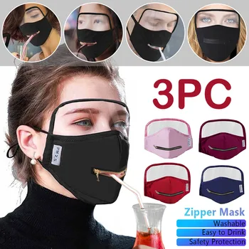 Unisex Adult Zipper Opening Design Protective Face Mask With Eyes Shield Detachable Transparent Visual Splatter Screen Facemask
Unisex Adult Zipper Opening Design Protective Face Mask With Eyes Shield Detachable Transparent Visual Splatter Screen Facemask
