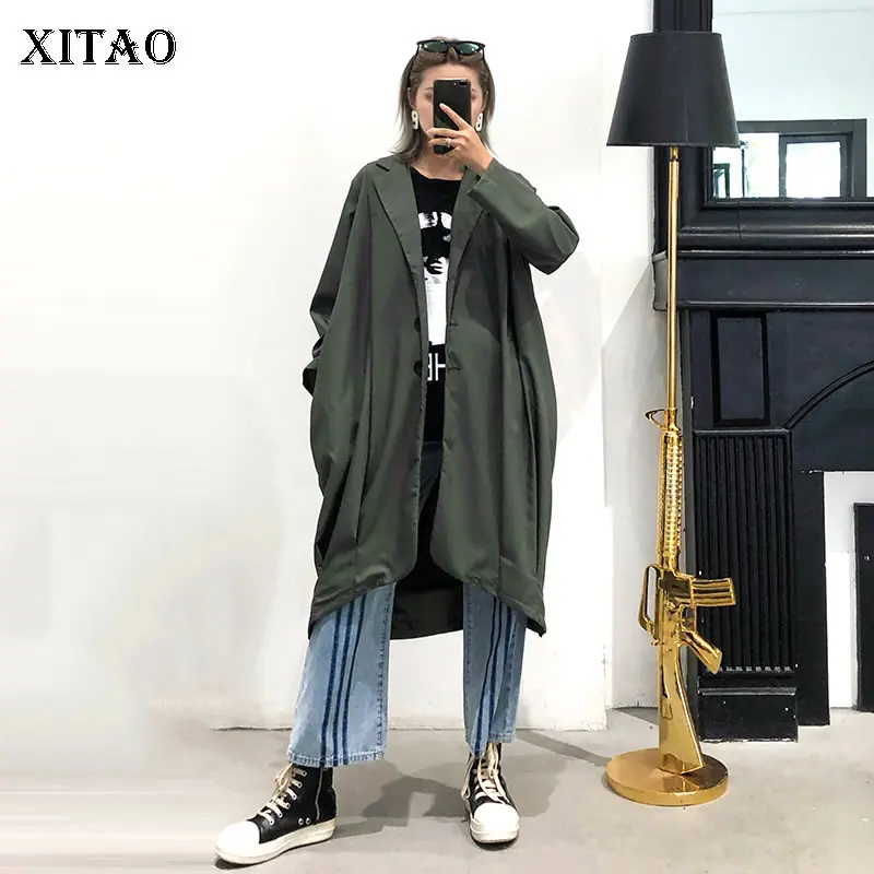 XITAO Pleated Irregular Trench Women Plus Size Single Breast Elegant 2019 Autumn Wide Waist Long Minority Casual Coat GCC1609
XITAO Pleated Irregular Trench Women Plus Size Single Breast Elegant 2019 Autumn Wide Waist Long Minority Casual Coat GCC1609