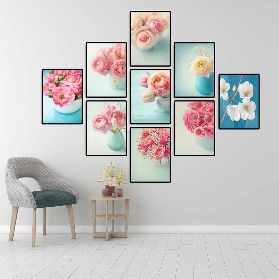 Nordic home decoration wall art pink rose cherry poster and print flowers canvas painting frameless painting
Nordic home decoration wall art pink rose cherry poster and print flowers canvas painting frameless painting