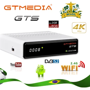 GTmedia GTS Android 6.0 4K Smart TV BOX Amlogic S905D Combo DVB-S2 Satellite Receiver 2G/8GB BT4.0 Set top box Support M3U
GTmedia GTS Android 6.0 4K Smart TV BOX Amlogic S905D Combo DVB-S2 Satellite Receiver 2G/8GB BT4.0 Set top box Support M3U