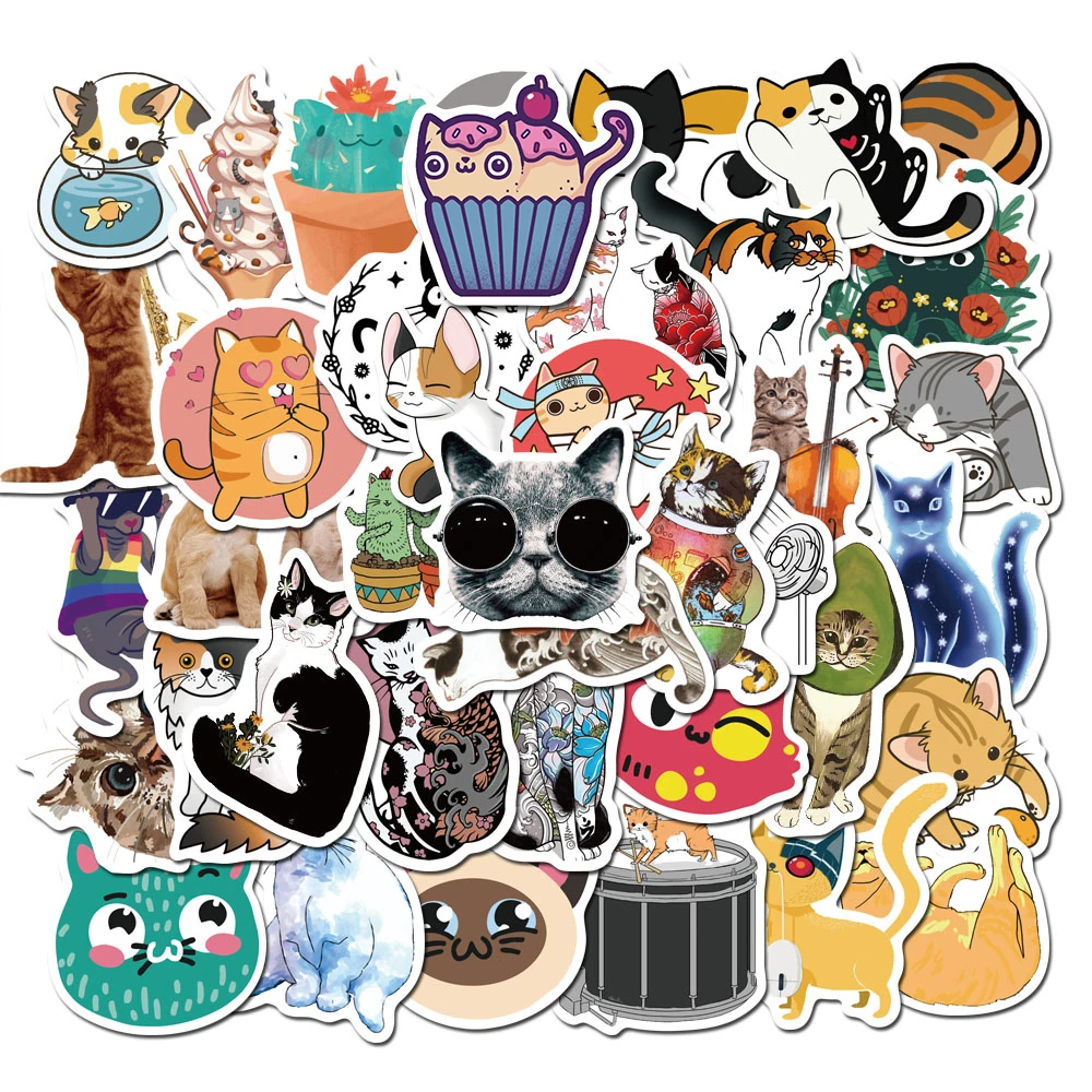 10/30/50pcs Cute Cats Animal Graffiti Stickers Cartoon Decals Kids Toy DIY Diary Suitcase Scrapbook Phone Laptop Bike Sticker
10/30/50pcs Cute Cats Animal Graffiti Stickers Cartoon Decals Kids Toy DIY Diary Suitcase Scrapbook Phone Laptop Bike Sticker