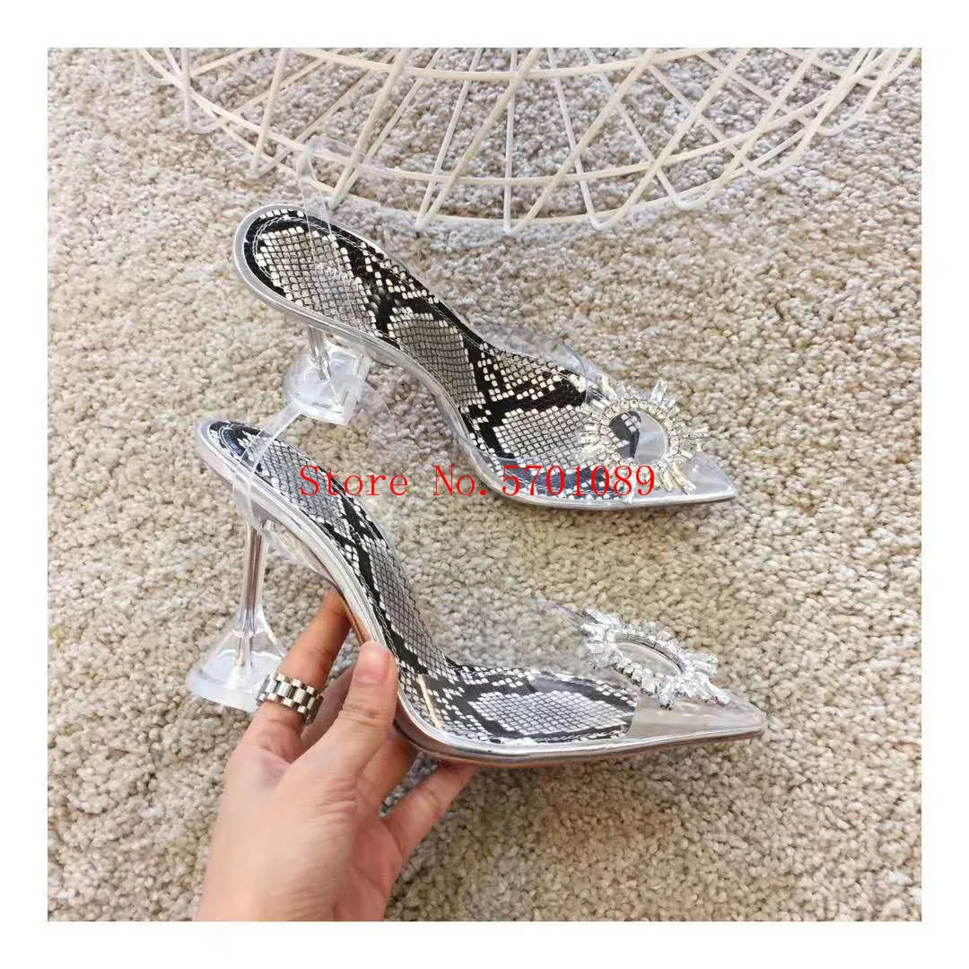 

Woman Designer Shoes Begum Crystal-embellished Pvc Slingback Pumps Restocks Begum Pvc Slingbacks 10cm High Heel Snake Print Sand